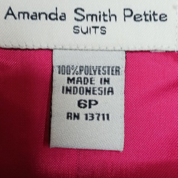 Amanda Smith Petite Square Neck Dress Y2K Vest size 6P - Picture 3 of 7